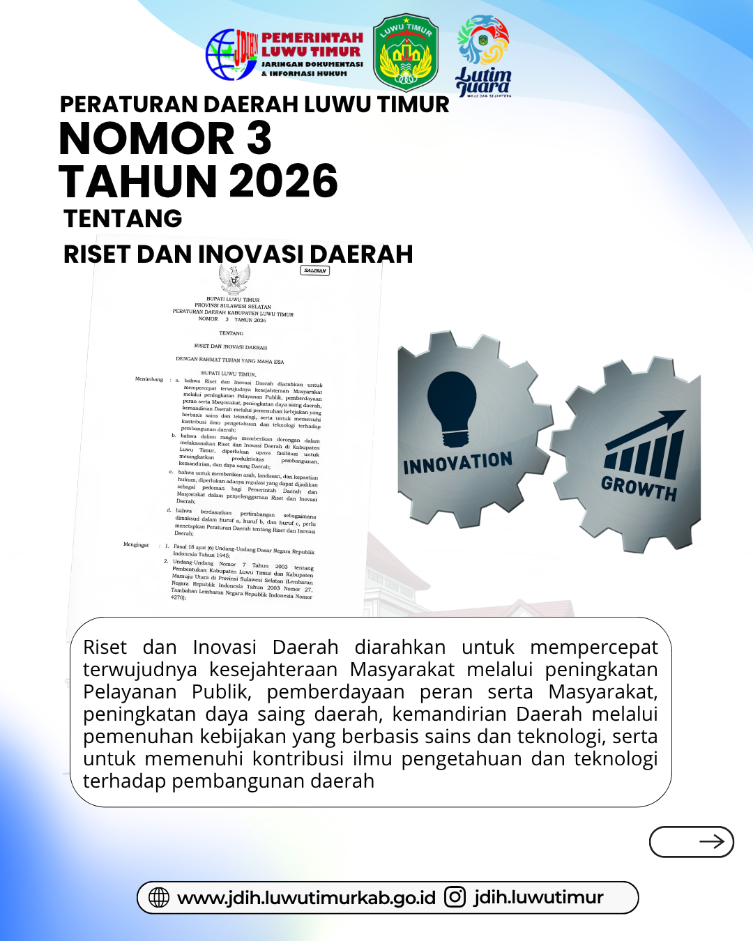 Peraturan Daerah Luwu Timur Nomor 3 Tahun 2026
