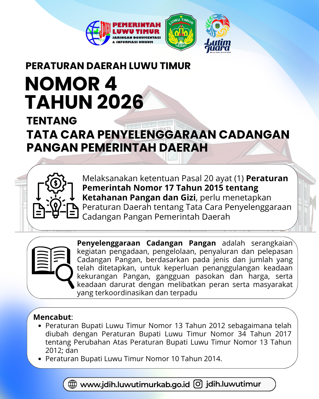 Peraturan Daerah Luwu Timur Nomor 4 Tahun 2026